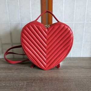 Heart Shaped leather Backpack